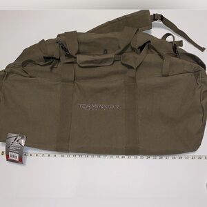 Terminator Olive Drab Canvas Gen II Duffle Bag 2 Strap Backpack Tactical bag